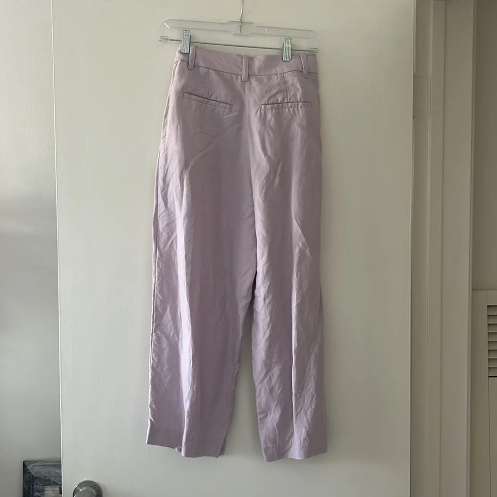 Aritzia Wilfred Effortless Cropped Linen Pant - Picture 2 of 7